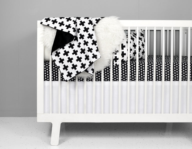 White Crib Skirt | 100% Cotton - Olli+Lime